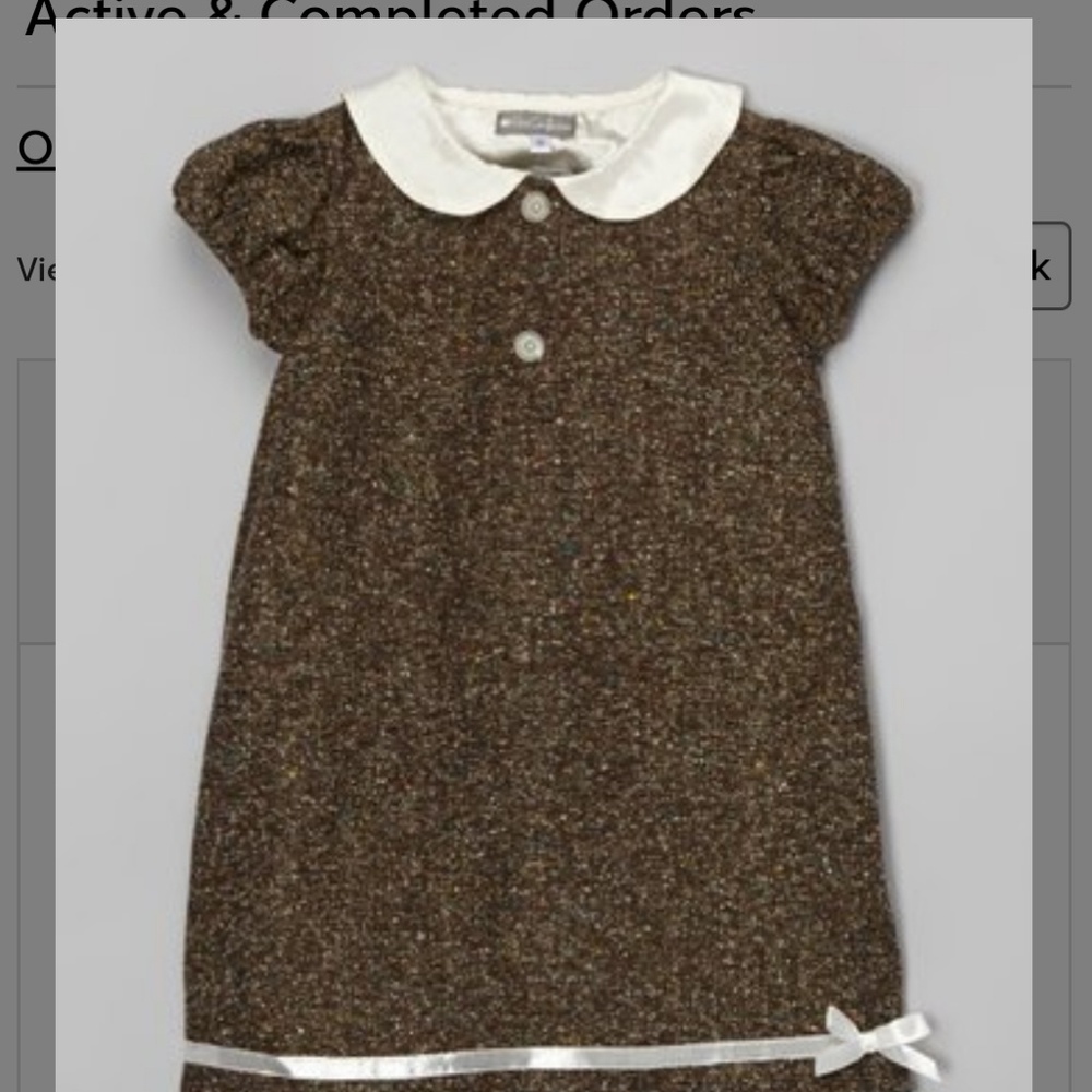 Brown Tweed wool dress